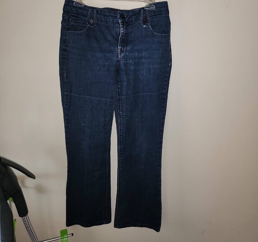 Gloria Vanderbilt Dark Blue Wide Leg Jeans